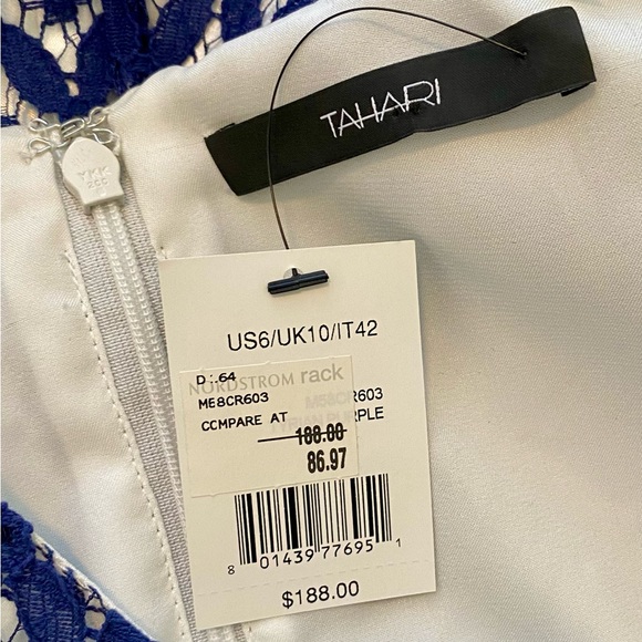 NWT Tahari A-line dress - tatted lace (6) - Picture 12 of 12